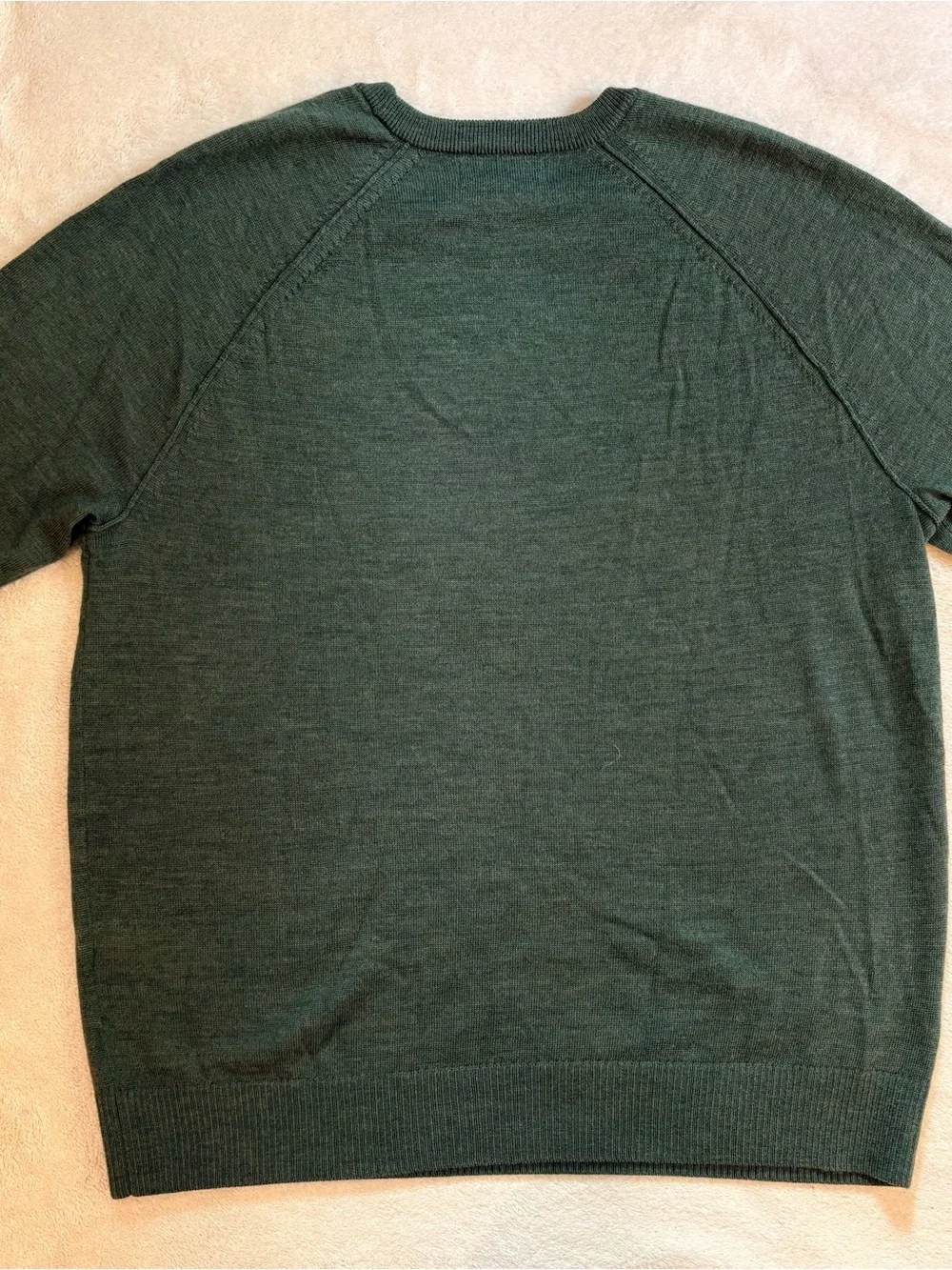 Banana Republic Men's Merino Wool Crewneck Sweater Forest Green Sz L